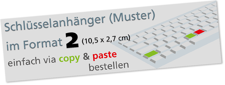 Schlüsselanhänger 8 x 5 cm Angebote