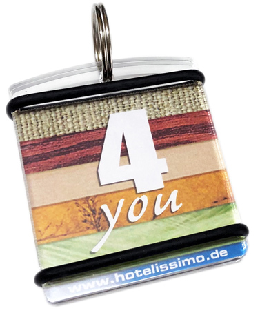 quadratische schlüsselanhänger